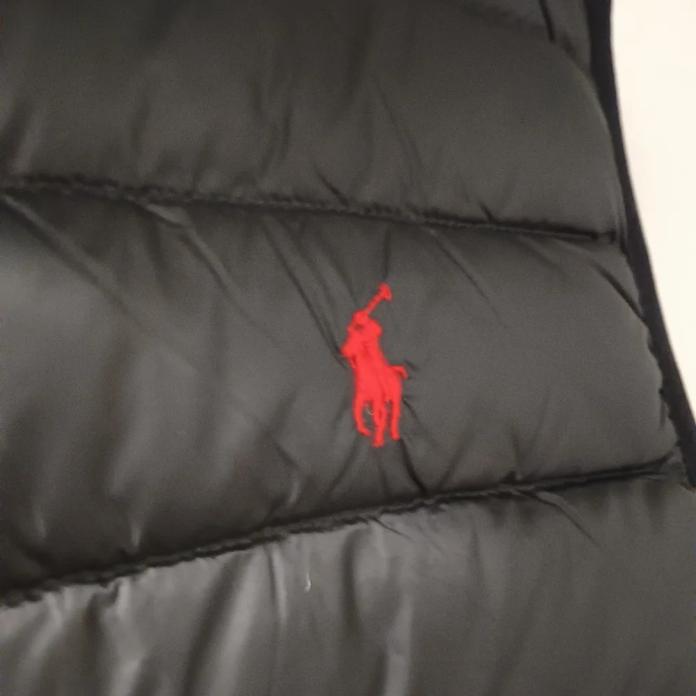 RALPH LAUREN BLACK VEST RIPPED - Picture 4 of 10